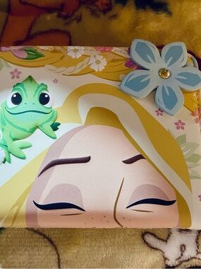 NWT Disney Loungefly Rapunzel and Pascal Floral Wallet — Perfect Condition